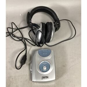 JWIN Cassette/Radio Bass Boosted Player & KOSS UR29 Wired Audio AUX Headphones